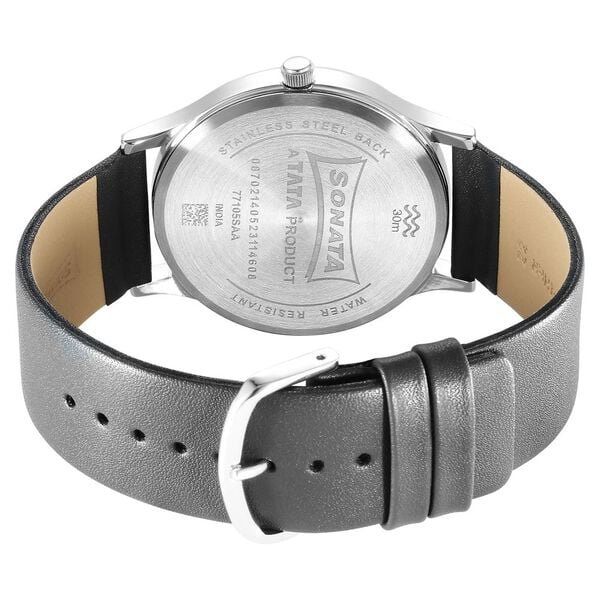SON 77105SL15W TRNDZ SONATA GENTS WATCH SON 77105SL15W TRNDZ SONATA GENTS WATCH